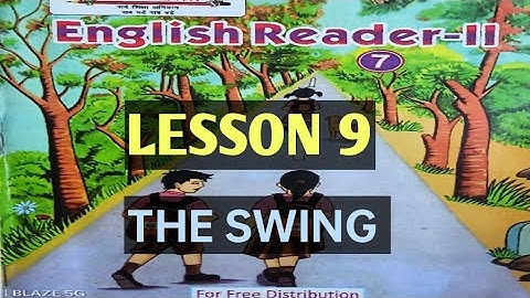 English Class 7 Lesson 9 The Swing |hindi translation | हिंदी अनुवाद |  Rainbow English Upboard