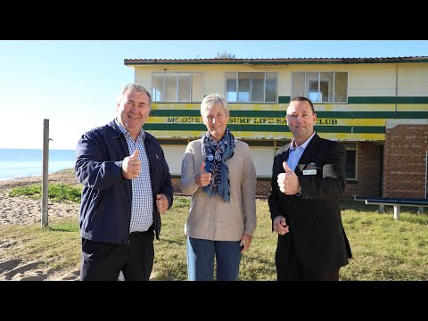 Surf lifesaving facilities at Moore Park Beach receive a boost