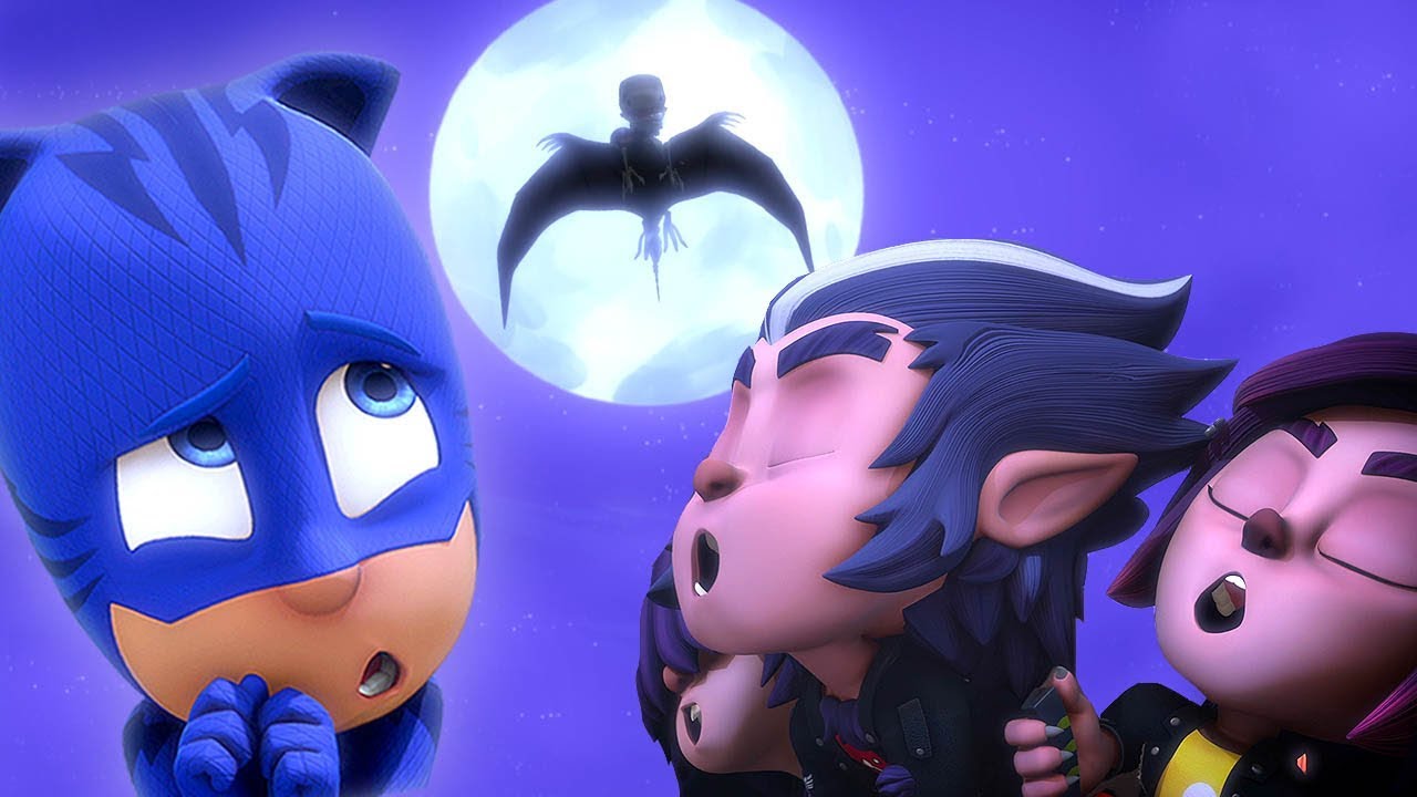 PJ Masks Episodes | CLIPS | 🦇Creatures in the Night 🖤4K HD | Superhero Cartoons for Kids catboy hoodie