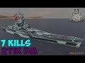 World of WarShips | Massachusetts | 7 KILLS | 211K Damage - Replay Gameplay 4K 60 fps