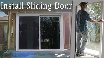 Installing A Large Sliding Glass Door, Turn Porch into Room Vid# 9