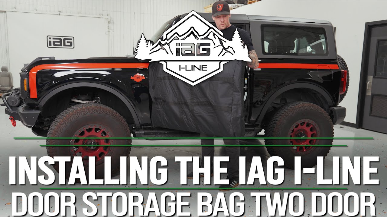 IAG I-Line Door Storage Bag Pair for 2021+ Ford Bronco Two Door Install