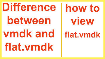 how to view flat.vmdk | Difference between vmdk and flat.vmdk