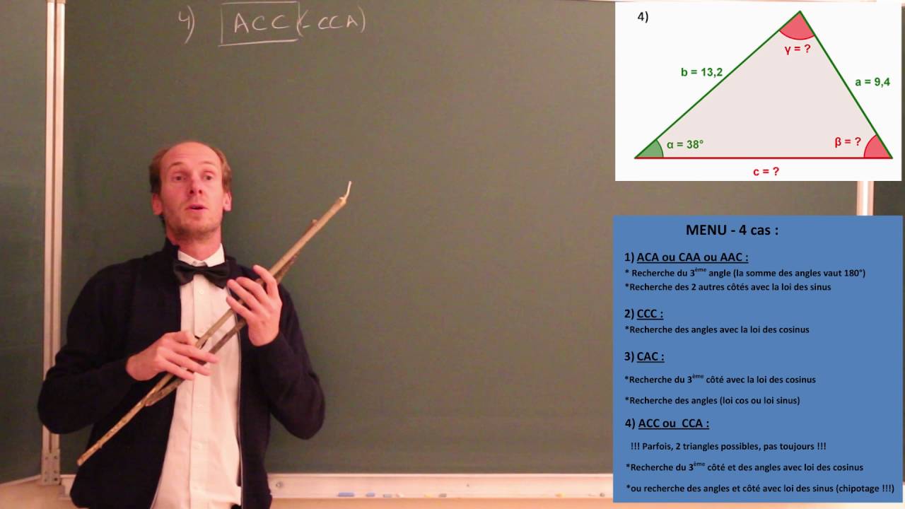 Bande-annonce - Loi des sinus, loi des cosinus dans les triangles quelconques