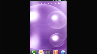 Purple Soap Bubbles Live Wallpaper screenshot 5