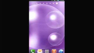 Purple Soap Bubbles Live Wallpaper screenshot 1