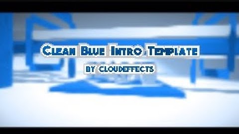 [PZ]Clean Blue Intro Template