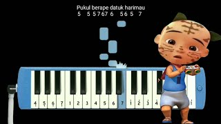 Not Pianika Game Datuk Harimau - Kain Merah Ipin