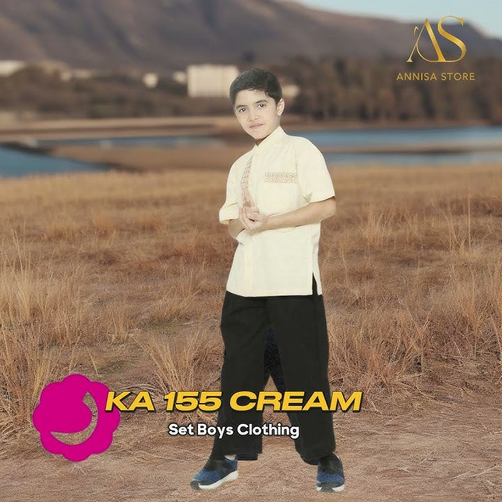 BAJU STELAN BOYS CLOTHING ANAK DAILY OUTFIT RAUNA PRIDE KA 155 CREAM