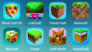 Block Craft 3D, LokiCraft, PlanetCraft, Minecraft, Minicraft, Planet, Craft World, Realm Craft screenshot 2