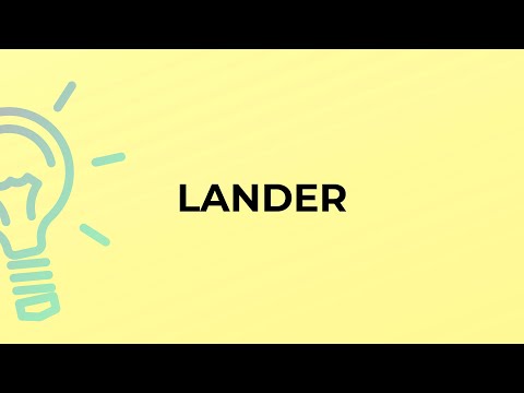 लैंडर शब्द का अर्थ क्या है?
