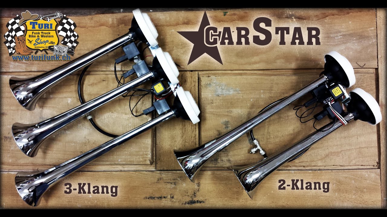 Car Star 2-Klang oder 3-Klang Wechselklang-Horn 