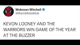 Nba Players React To Klay Thompson 54 Points Kevon Looney Game Winner Warriors Reaction