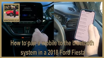 How to pair a mobile to the bluetooth system in a 2018 Ford Fiesta