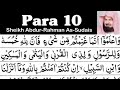 Para 10 full  sheikh abdurrahman assudais with arabic text  para 10 sheikh sudais