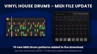 70 MIDI Drum Patterns for Vinyl House Drums FREE UPDATE 🔥