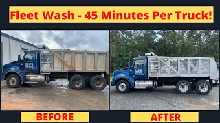 BIG Truck Fleet Wash - Pressure Wash Business - Side Hustle