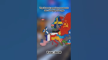 Top 3 most popular comments are changing Europe 🌍🇪🇺 #mapping #top #geography #map #flags #shorts