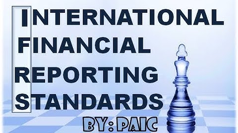 International Financial Reporting Standards (IFRS) INTRODUCTION - BCOM 1