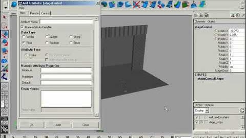 Maya Project Part 31: Creating Stage Controls