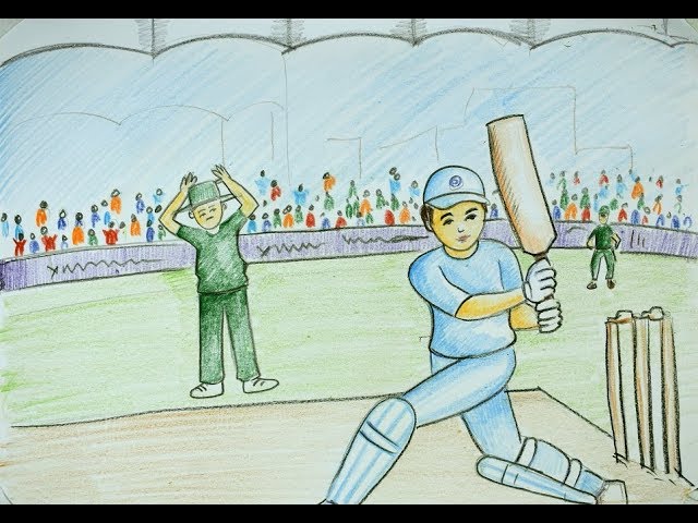 3,561 Line Art Cricket Images, Stock Photos, 3D objects, & Vectors |  Shutterstock