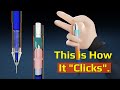 Why click pen makes double click sound