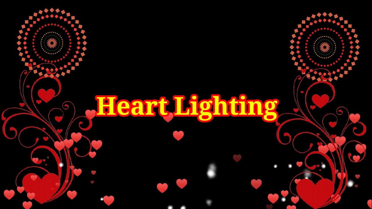 Red light heart template video effect | Color light background full screen || HD || No copyright