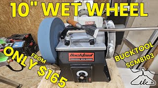 Best 10" Wetstone Grinder VALUE FOR MONEY - Bucktool Scm8103 (Multi-Directional Wheel)