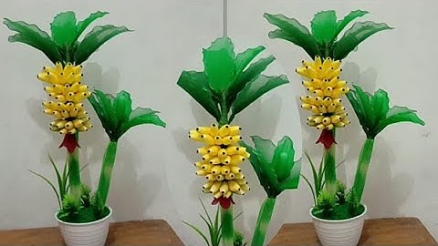DIY - Cara Membuat Pohon Pisang dari Kain Stocking - How to make banana tree from stockings