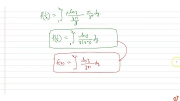 If `f(x)=int_1^x(lnt)/(1+t)dt`, then