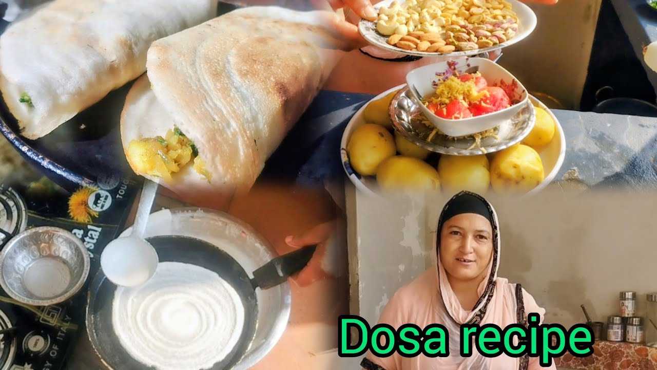 ਅੱਜ ਅਸੀਂ ਬਣਾਏ ਕਰਾਰੇ ਡੋਸੇ/Crispi dosa recipe/Simran food vlog.