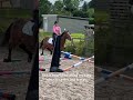 Teaching my horse to quietly canter into jumps