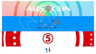 Logo History: ABS-CBN + GMA  + TV5