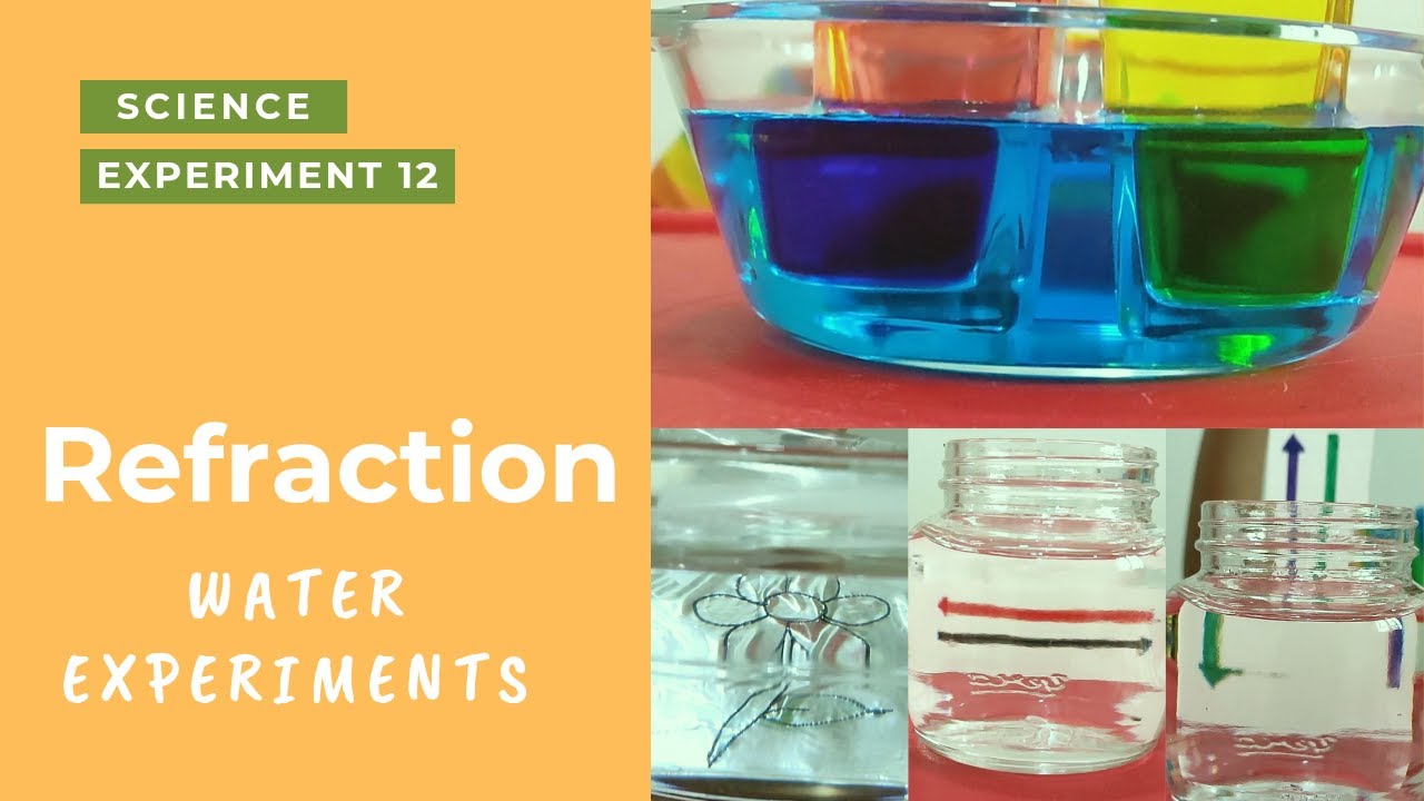 Refraction of light || illusion in water || 5 easy science experiments for kids