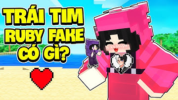 Noob Ruby Thử Thách 24h Đột Nhập Vào “ Trái Tim Thích Và Ghét “ Của RUBY FAKE Trong Minecraft !