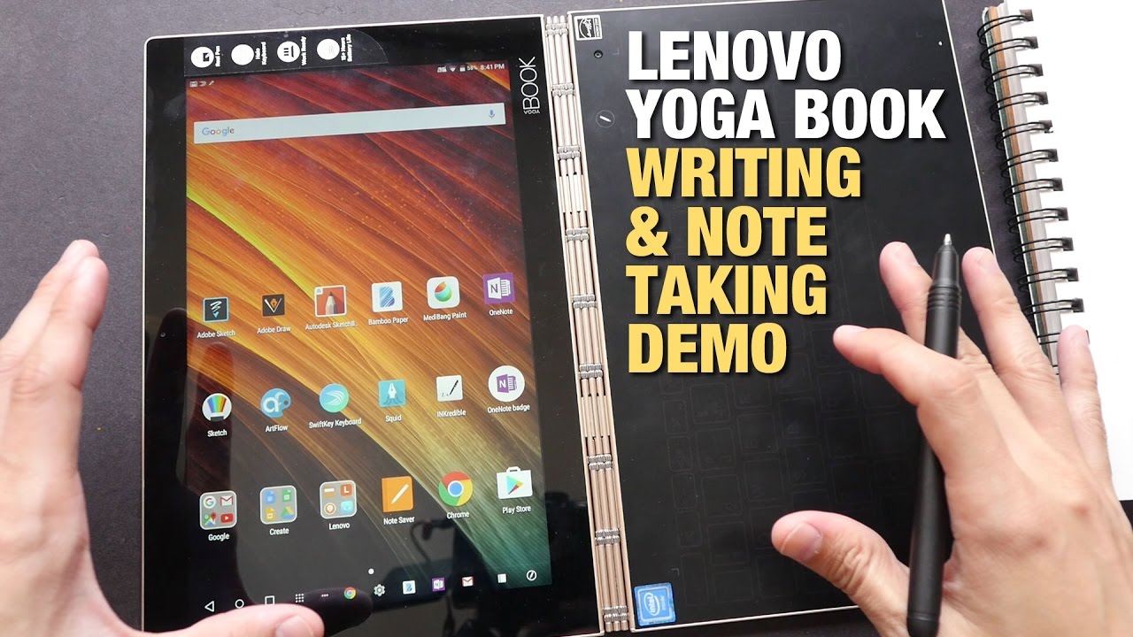 Lenovo Yoga Book Windows Setup and First Impressions - YouTube