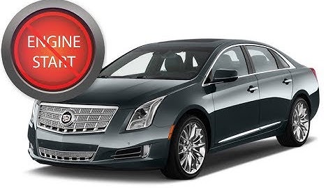 Open and Start a Cadillac XTS with a dead key fob battery and a hidden key hole.