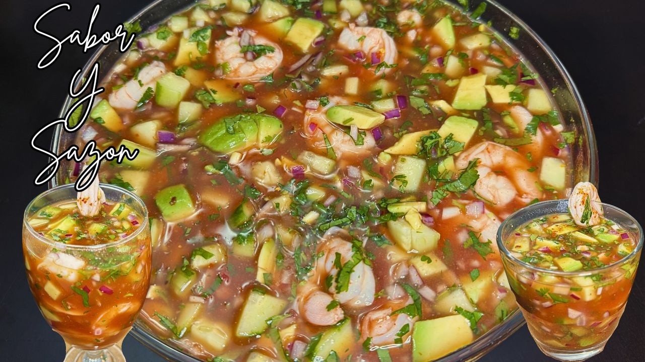 CÓCTEL DE CAMARÓN ESTILO CASERO 🦐🌶️ | Receta Mexicana Fácil y Picosita con Chile Chiltepín