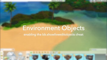 Enabling the bb.showliveeditobjects cheat in Sims 4