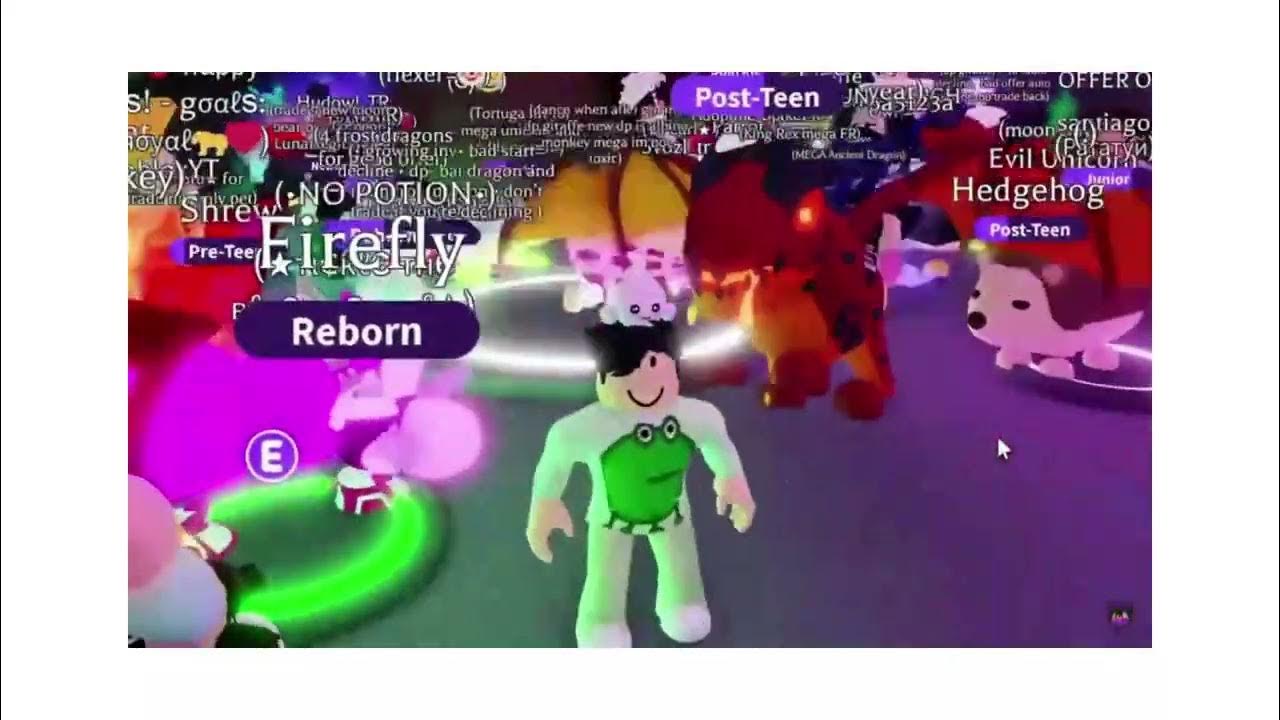 Trading NEON FIREFLY in Adopt Me Server - YouTube