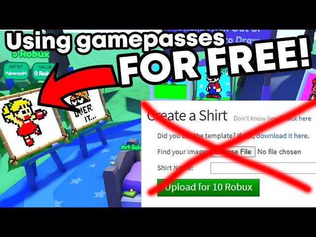 MOBILE] HOW TO GET GAMEPASS ID/SHIRT ID IN STARVING ARTISTS FOR FREE ROBUX!  (Roblox) 
