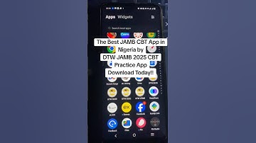 The Best JAMB CBT App in Nigeria by DTW JAMB 2025 CBT Practice App #dtwtutorials #jamb #jamb2025
