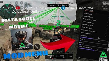 Delta Force Mobile Android Hack-Aimbot, ESP & Bullet Track Gameplay(2025)