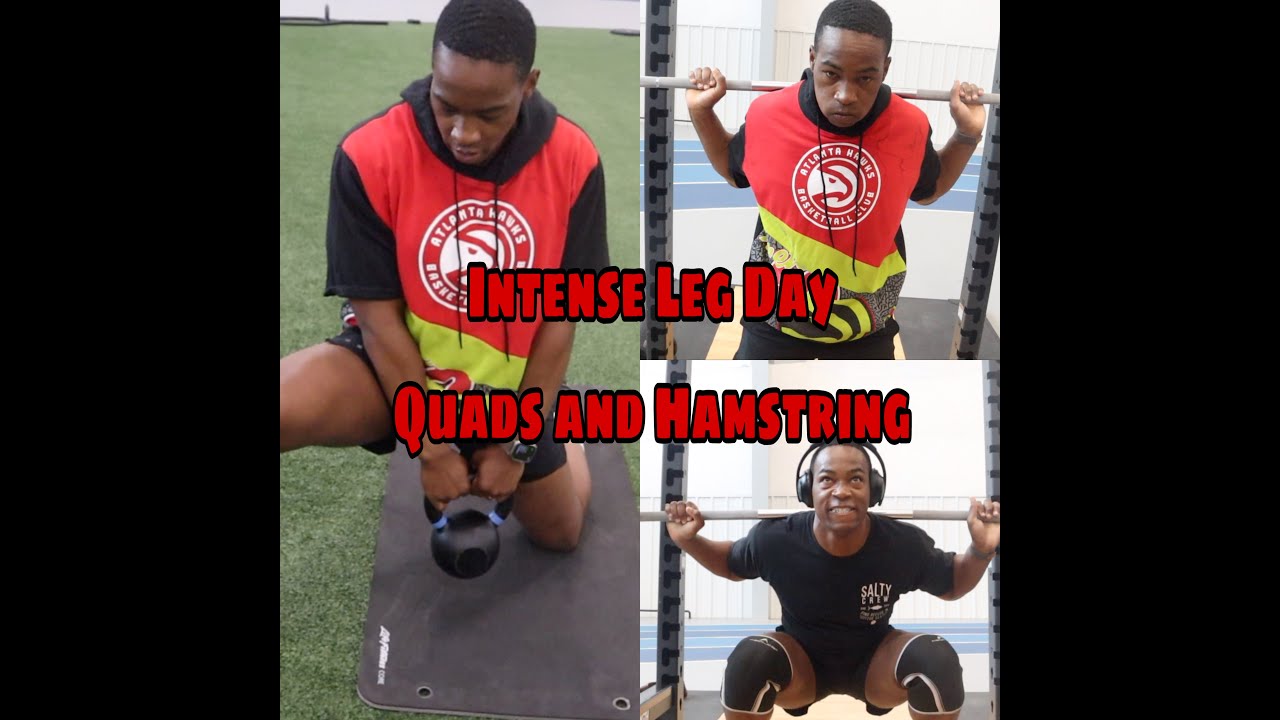 Intense Leg Day Routine | Quad & Hamstring Focused - YouTube