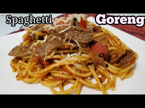 Resep Spaghetti Goreng. Mudah Memasaknya.