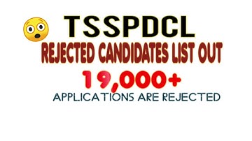 Tsspdcl rejected list|junior assistant |jpo complete list in description below