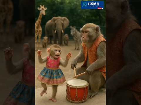 Baby Monkey S Dance Papa S Beats Zoo S Happiest Concert MonkeyDance ZooVibes ViralMoments