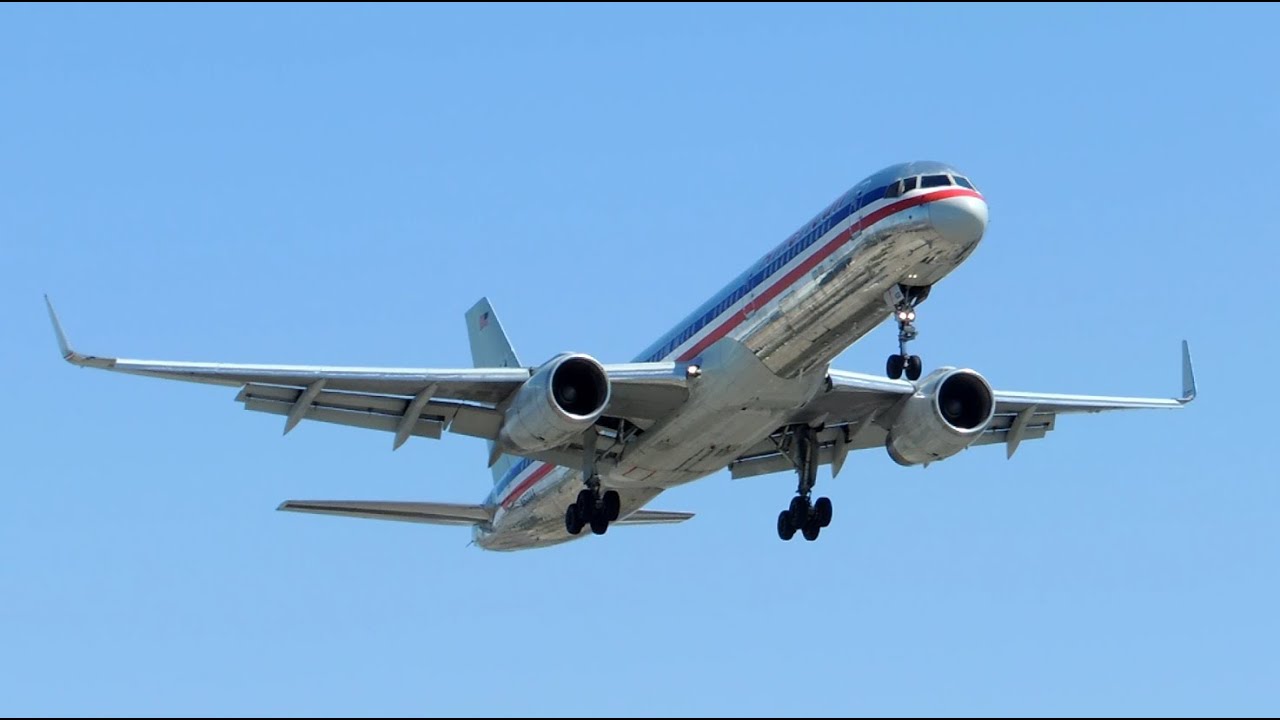 American Airlines Boeing 757 200 N633aa Landing In Lax Youtube 