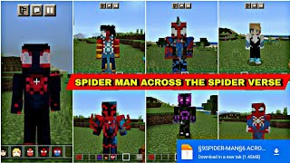 SPIDER MAN ACROSS THE SPIDER VERSE ADDON MCPE 1.20 screenshot 1