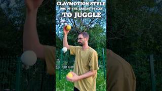 Claymotion is one of the easiest styles to juggle. #shorts #juggling #tricks #jugglingballs